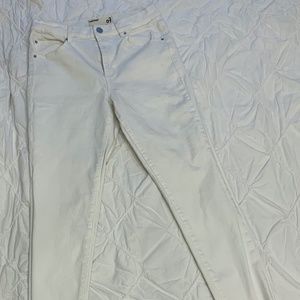 White Retro High Waisted Jeans